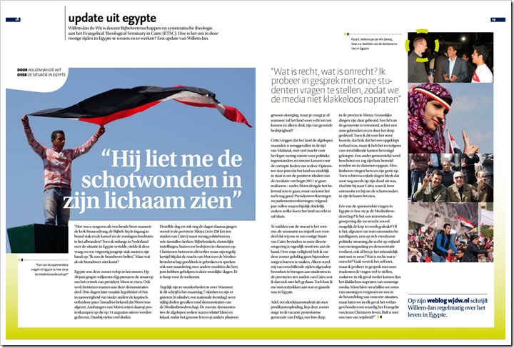 Update uit Egypte x GZB Alle Volken november 2013