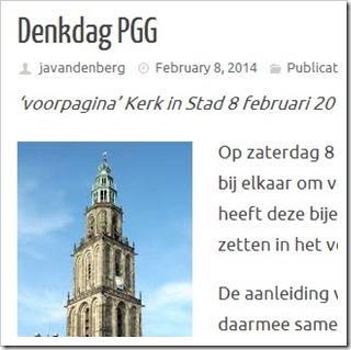 Denkdag PGG dr Sjaak van den Berg